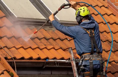 Démoussage et hydrofuge de toiture à Arx